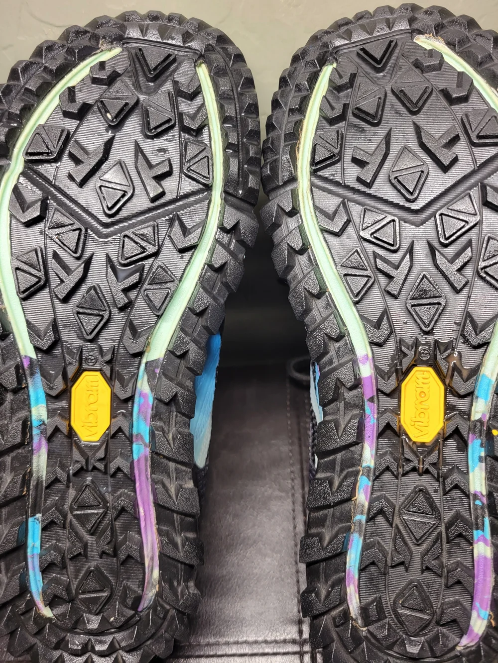 Merrell Antora 2 Women's Black with Blue & Purple Running Shoes Size 10